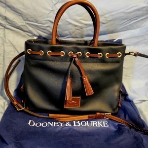 NWT Dooney & Bourke Pebbled Leather Wakefield Tassel Tote Bag